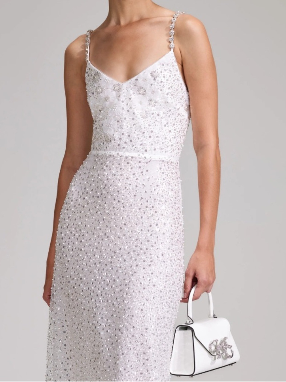 Self portrait beaded tulle maxi dress